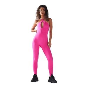 Savage X Fenty Hotline Jumpsuit in Pink (Size Medium)